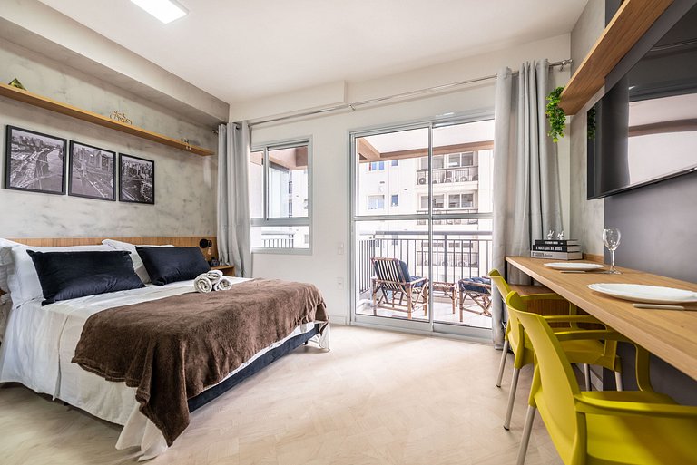 Modern 1-Bedroom Condo Close to Ibirapuera Park