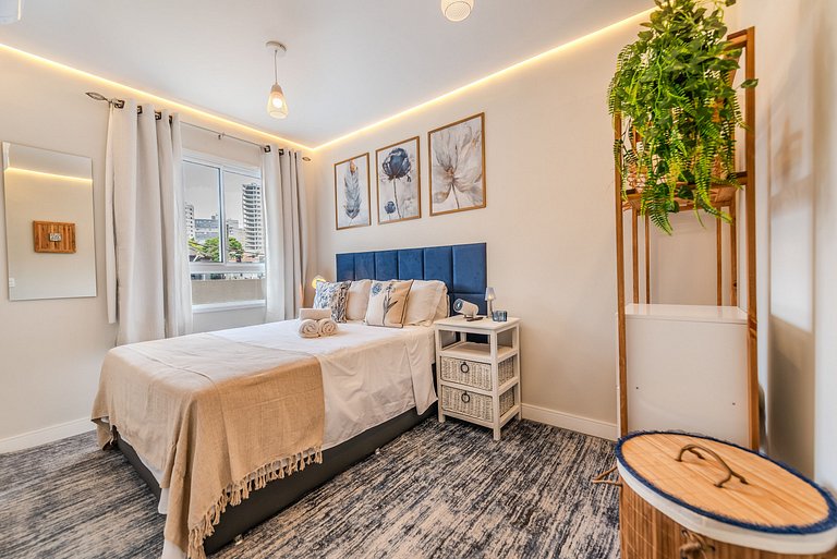 Ap Novinho c/ Varanda Garden e Telão - Aceita Pet