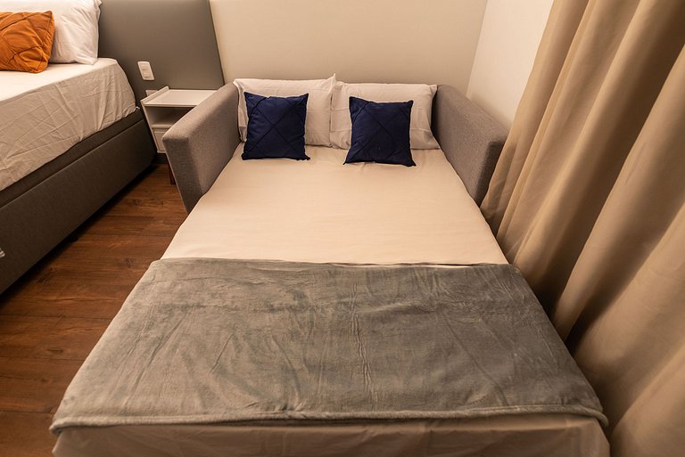 Prox. Metrô Ana Rosa! Studio Completo c/ Sofá-Cama