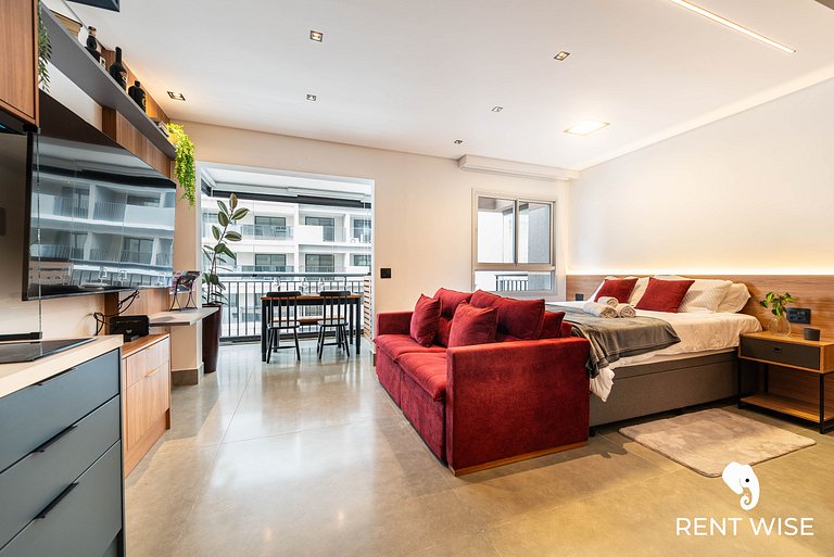 Ap Novinho c/ Sofá-cama Prox. ao Metrô