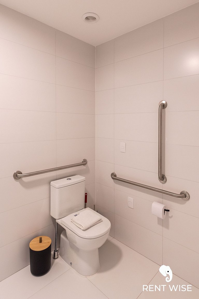 Studio Adaptado p/ Hóspedes c/ Mobilidade Reduzida