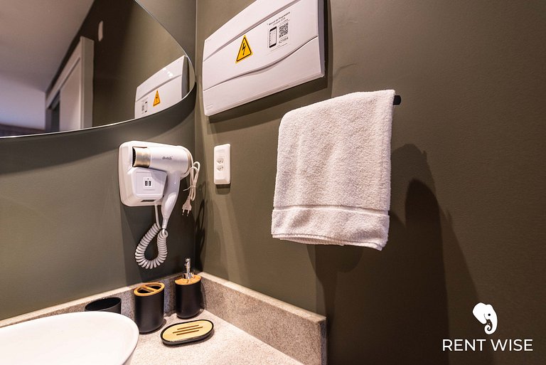 Studio Adaptado p/ Hóspedes c/ Mobilidade Reduzida