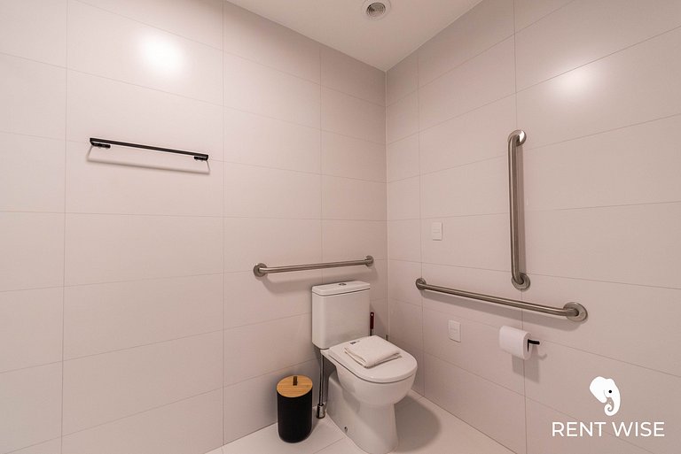 Studio Adaptado p/ Hóspedes c/ Mobilidade Reduzida