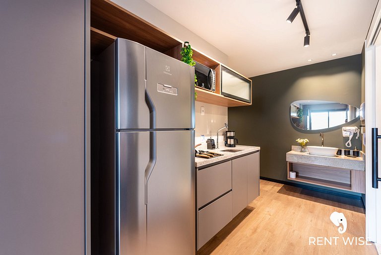 Studio Adaptado p/ Hóspedes c/ Mobilidade Reduzida