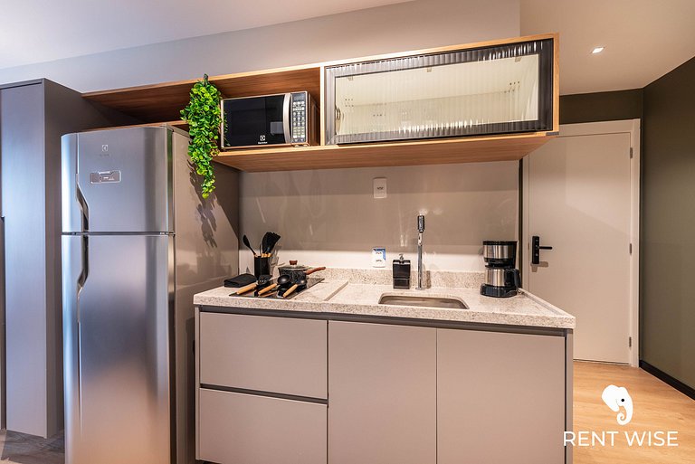 Studio Adaptado p/ Hóspedes c/ Mobilidade Reduzida