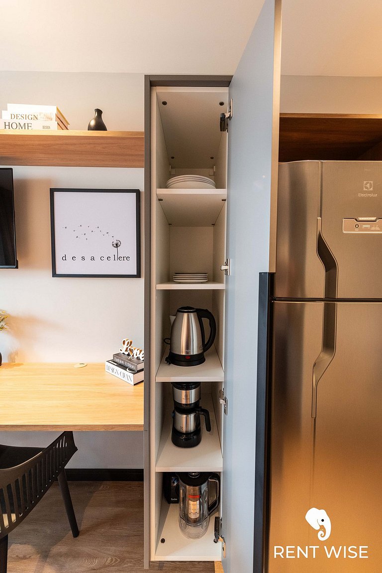 Studio Adaptado p/ Hóspedes c/ Mobilidade Reduzida