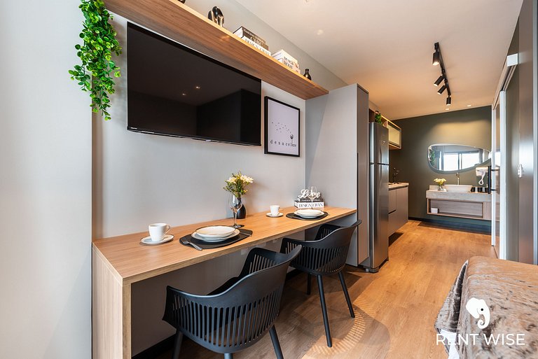 Studio Adaptado p/ Hóspedes c/ Mobilidade Reduzida