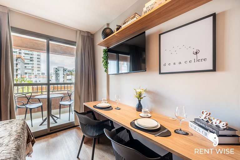 Studio Adaptado p/ Hóspedes c/ Mobilidade Reduzida