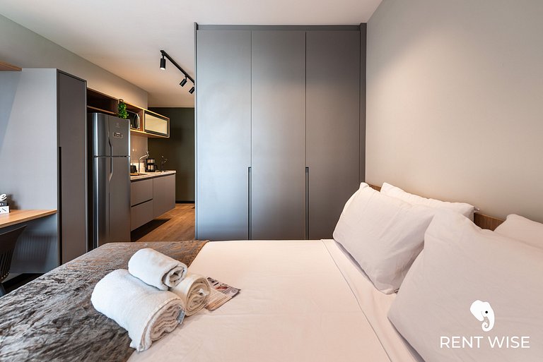 Studio Adaptado p/ Hóspedes c/ Mobilidade Reduzida