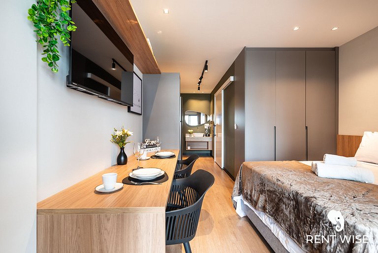 Studio Adaptado p/ Hóspedes c/ Mobilidade Reduzida