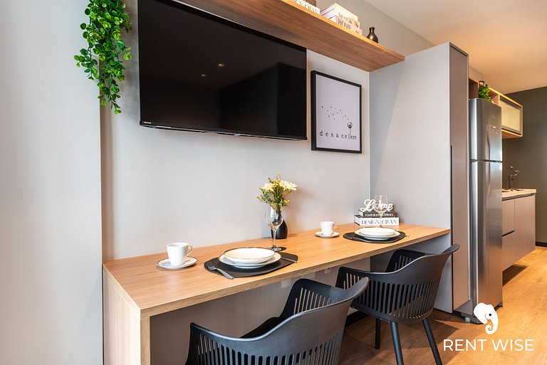 Studio Adaptado p/ Hóspedes c/ Mobilidade Reduzida