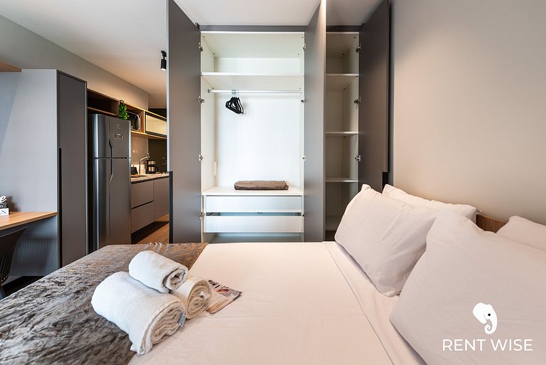 Studio Adaptado p/ Hóspedes c/ Mobilidade Reduzida