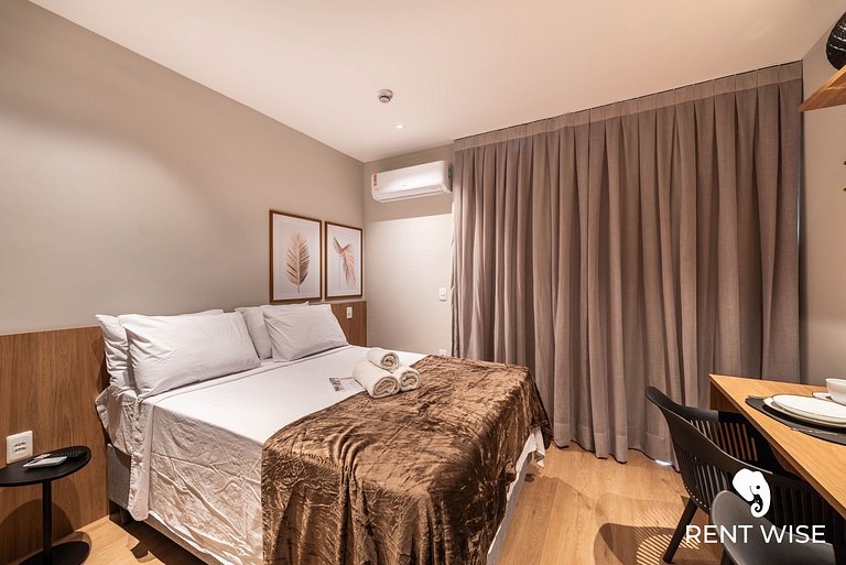 Studio Adaptado p/ Hóspedes c/ Mobilidade Reduzida