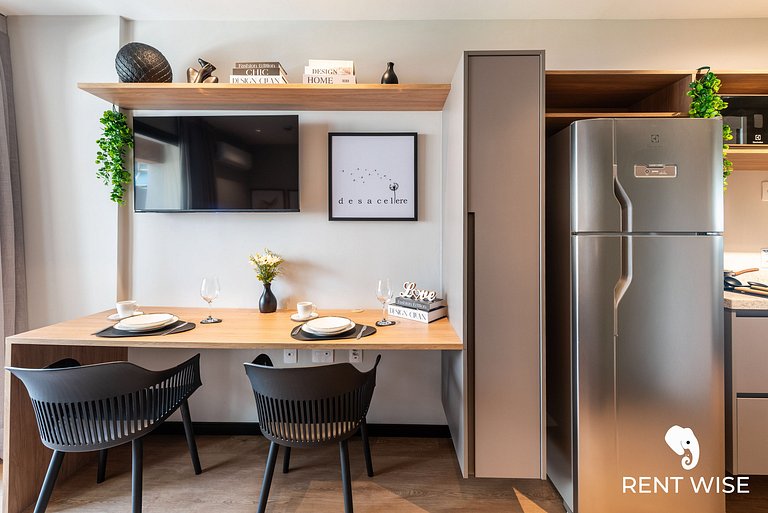 Studio Adaptado p/ Hóspedes c/ Mobilidade Reduzida