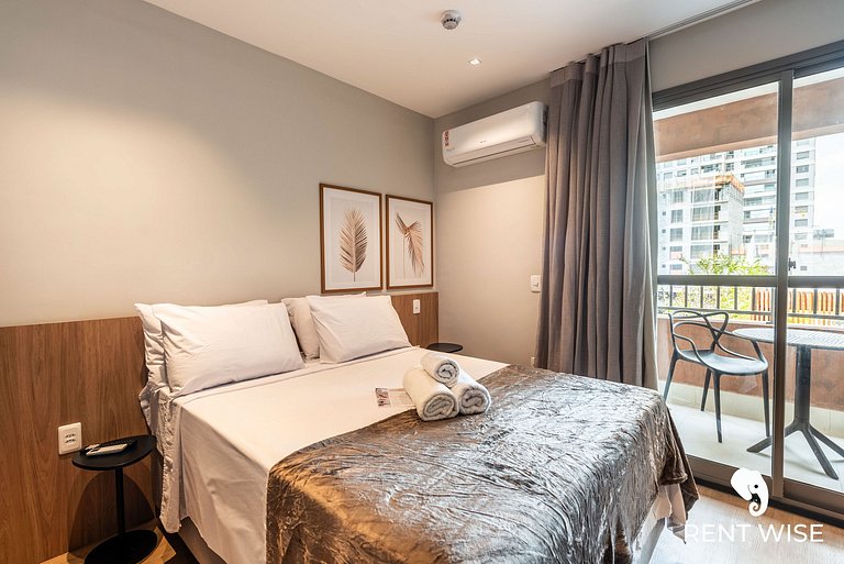 Studio Adaptado p/ Hóspedes c/ Mobilidade Reduzida