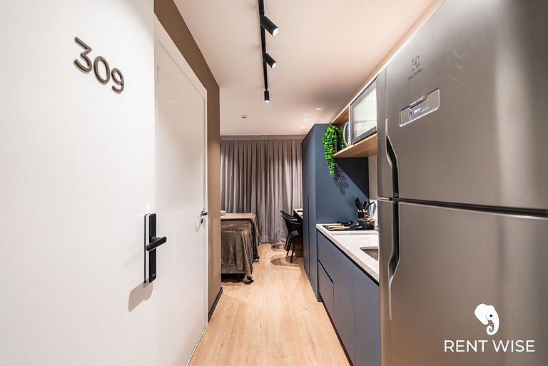 Ap c varanda e opção de cama king ou 2 de solteiro