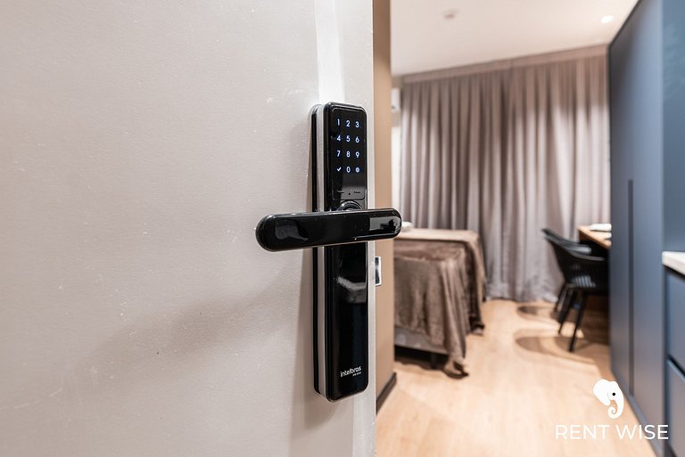 Ap c varanda e opção de cama king ou 2 de solteiro